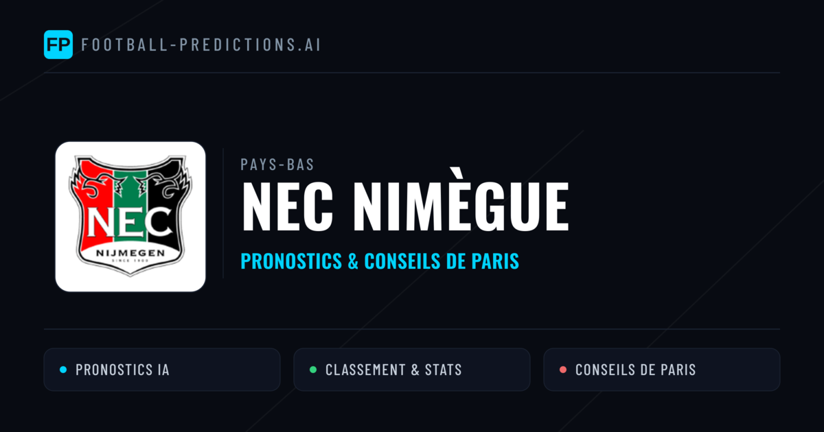 NEC Nimègue Pronostics & Statistiques