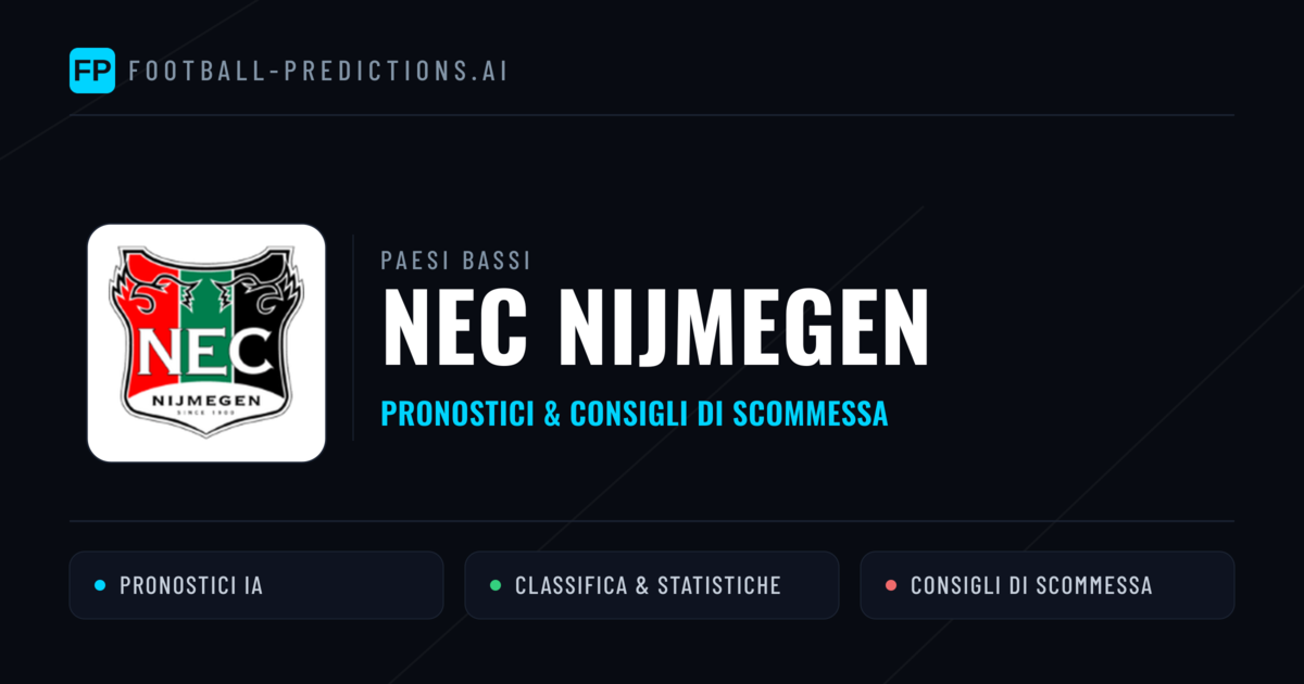 Pronostici e Statistiche NEC Nijmegen
