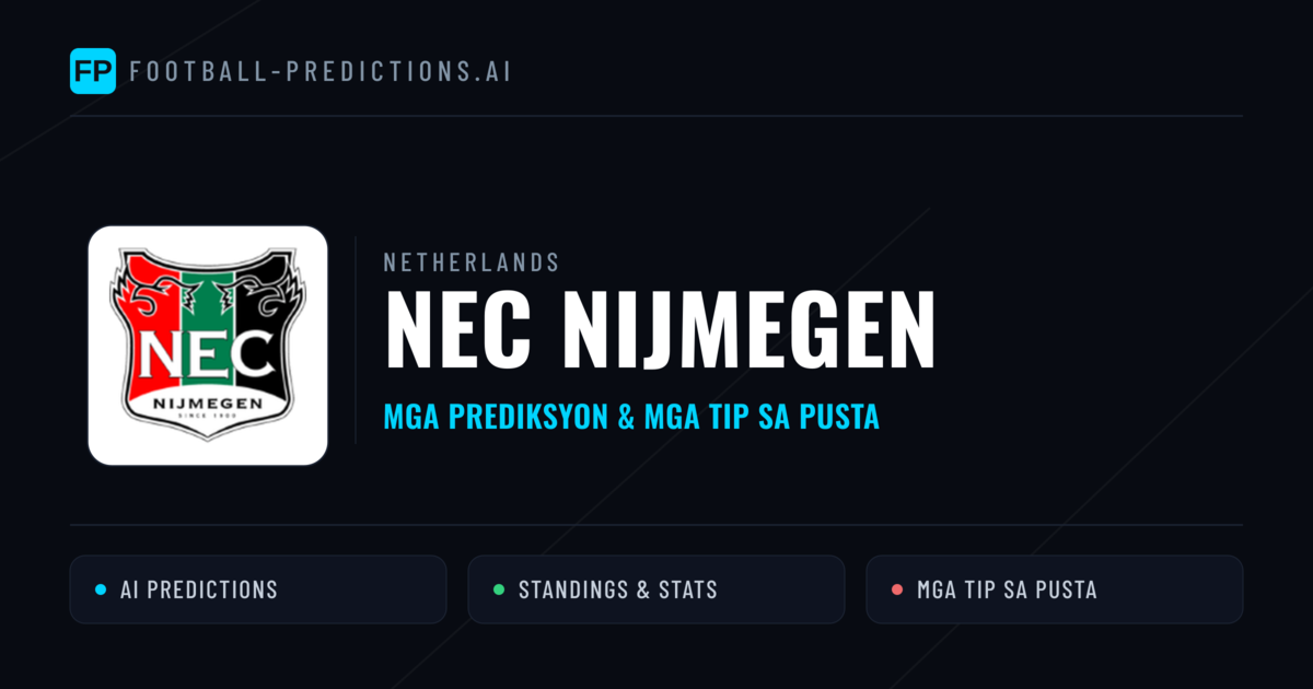 NEC Nijmegen Predictions & Stats