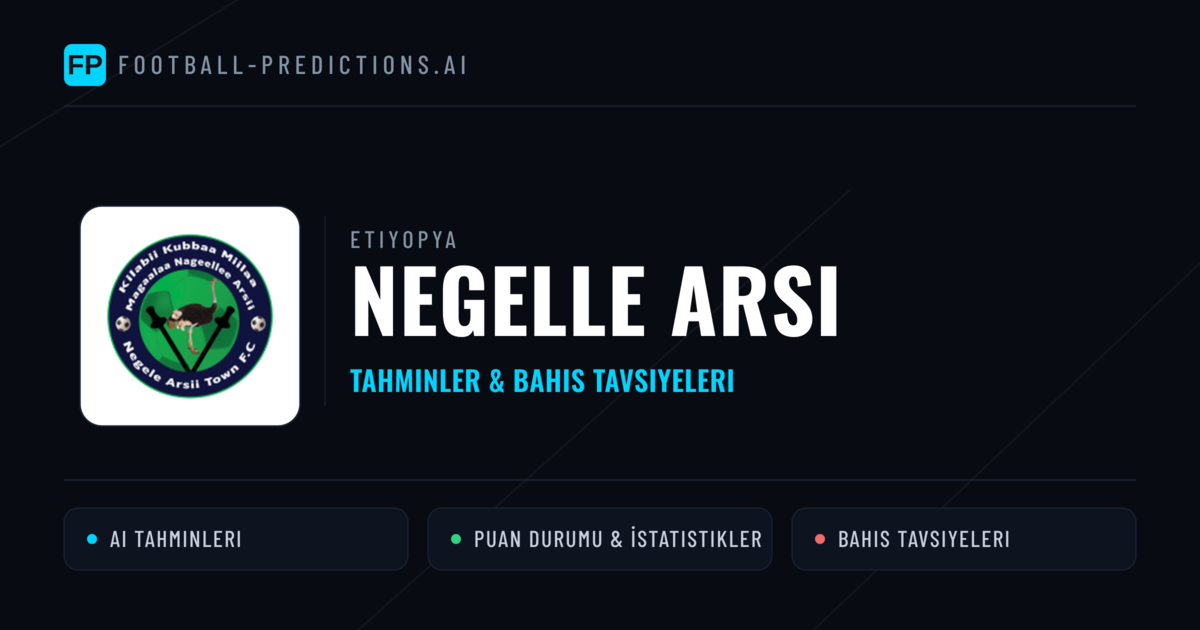 Negelle Arsi Tahminleri & İstatistikler