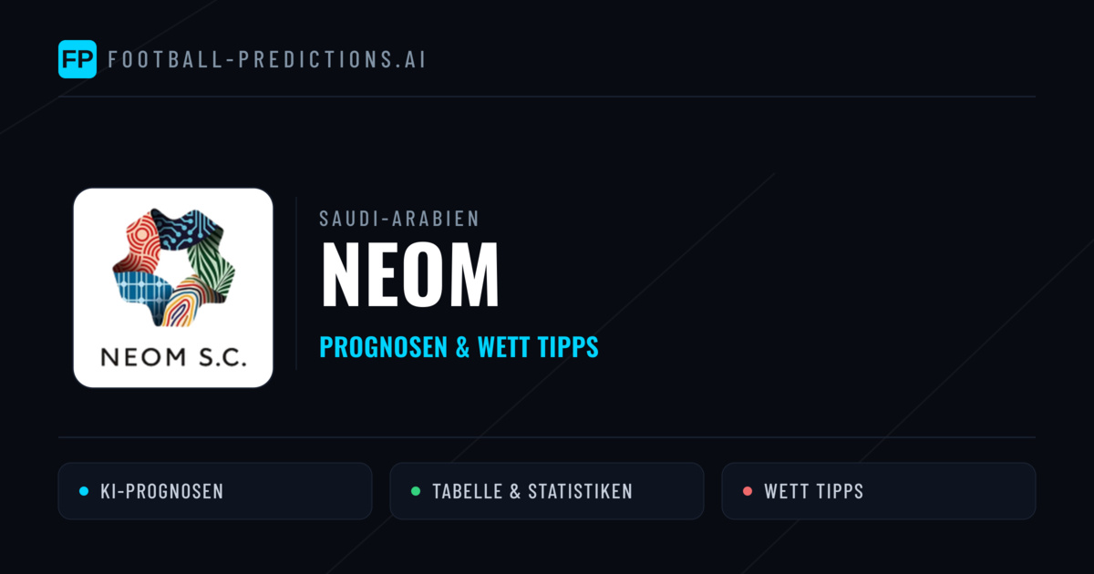 NEOM Prognosen & Statistiken