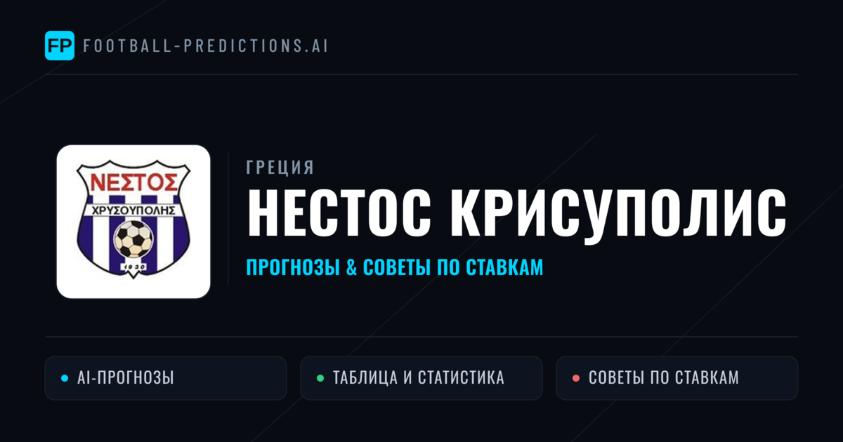 Нестос Крисуполис прогнозы и статистика