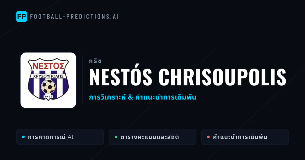 Nestós Chrisoupolis การวิเคราะห์และสถิติ
