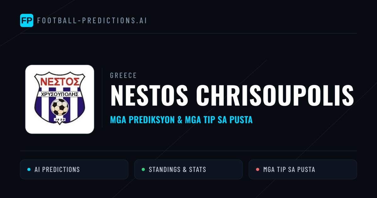 Nestos Chrisoupolis Predictions & Stats