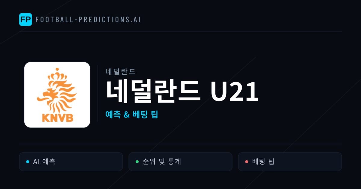 네덜란드 U21 축구 예측 & 통계