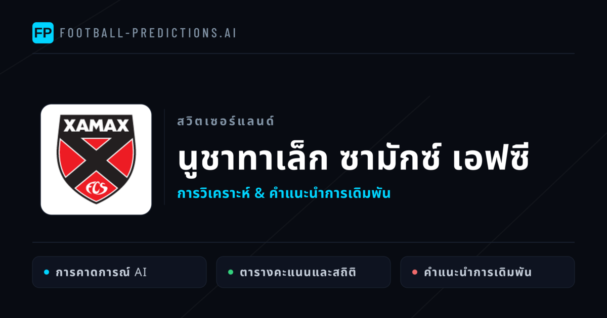 นูชาทาเล็ก ซามักซ์ เอฟซี การวิเคราะห์และสถิติ