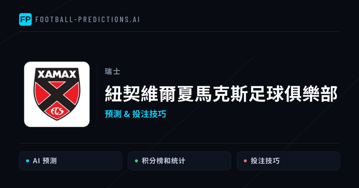 紐契維爾夏馬克斯足球俱樂部 運彩分析｜足球預測與數據