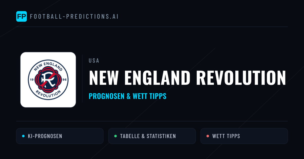 New England Revolution Prognosen & Statistiken