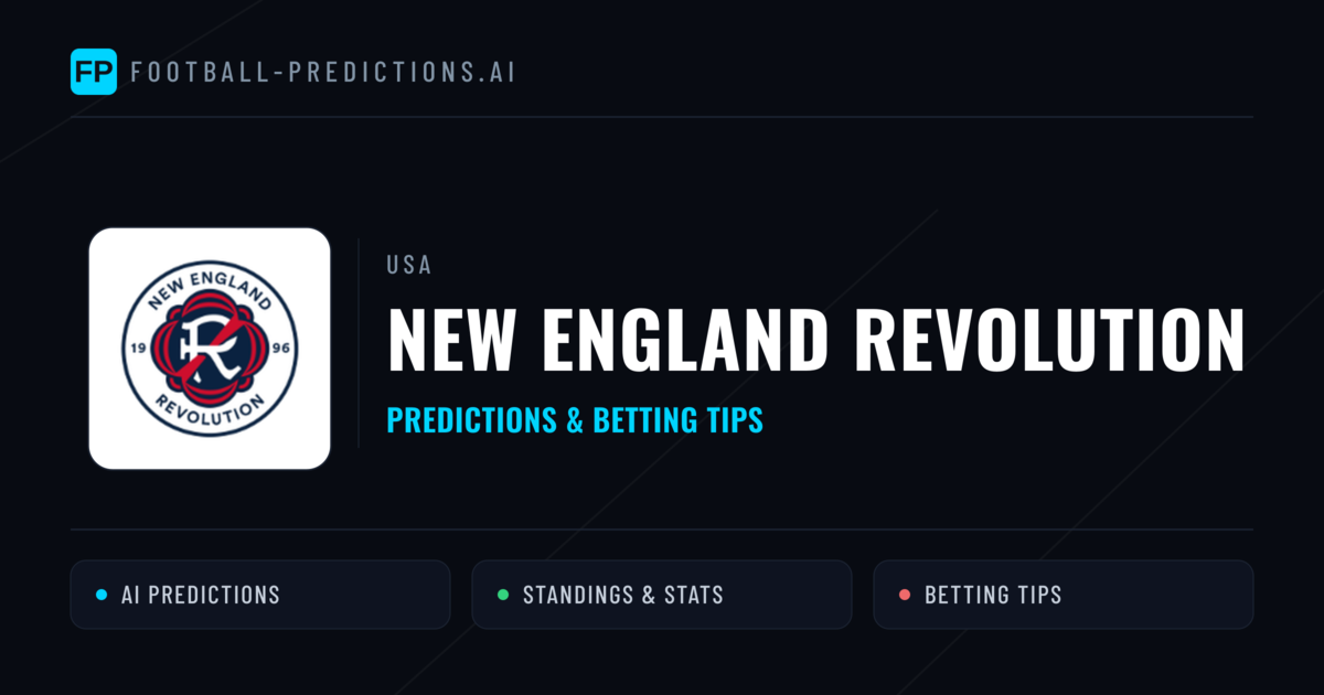 New England Revolution Predictions & Stats