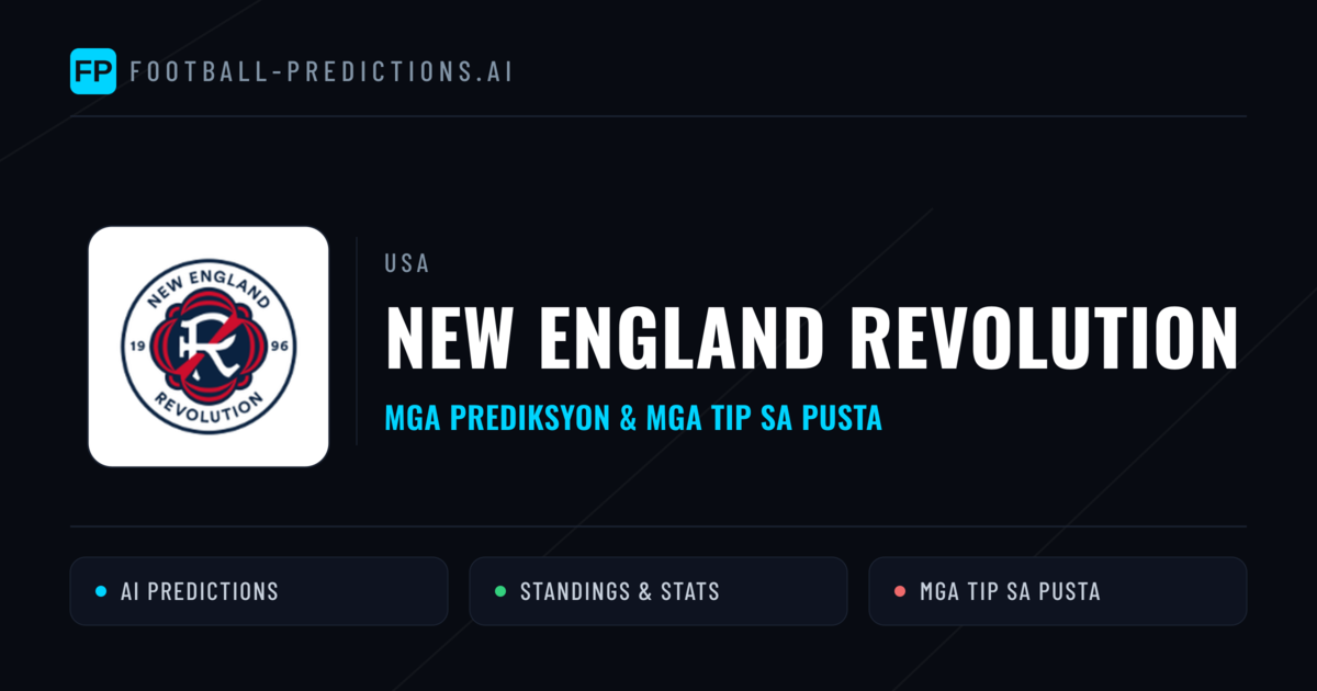 New England Revolution Predictions & Stats