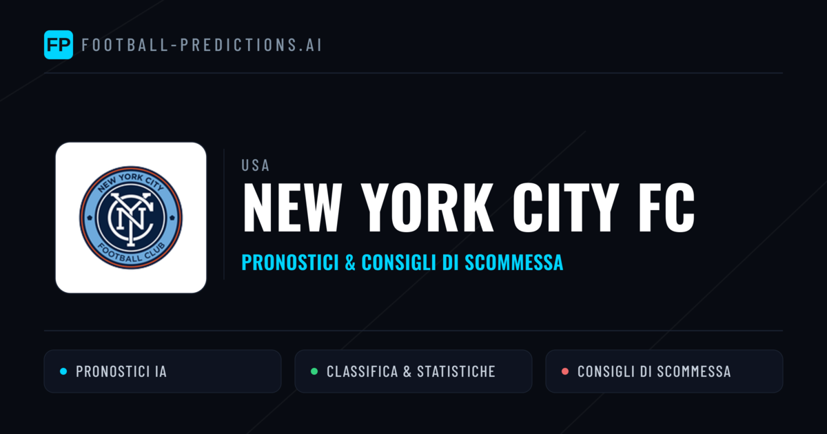 Pronostici e Statistiche New York City FC