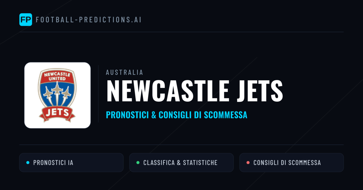 Pronostici e Statistiche Newcastle Jets