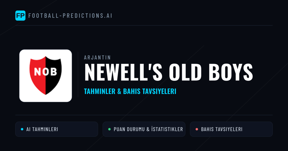 Newell's Old Boys Tahminleri & İstatistikler