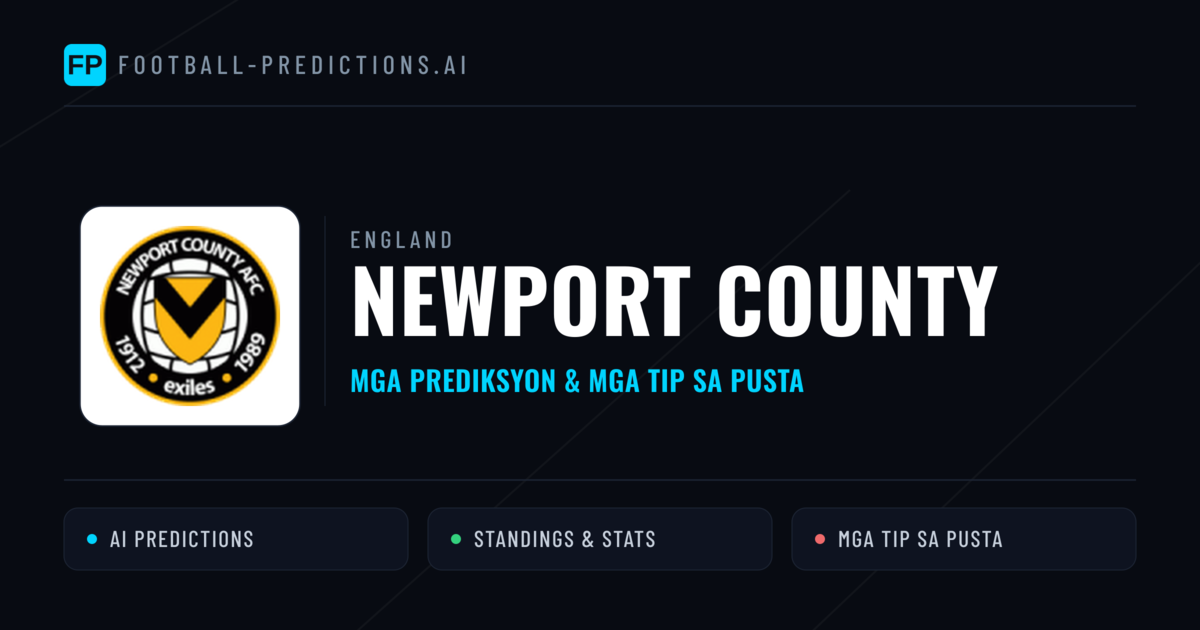 Newport County Predictions & Stats