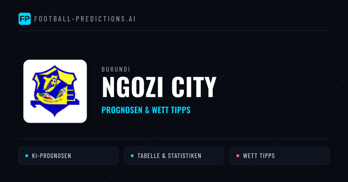 Ngozi City Prognosen & Statistiken