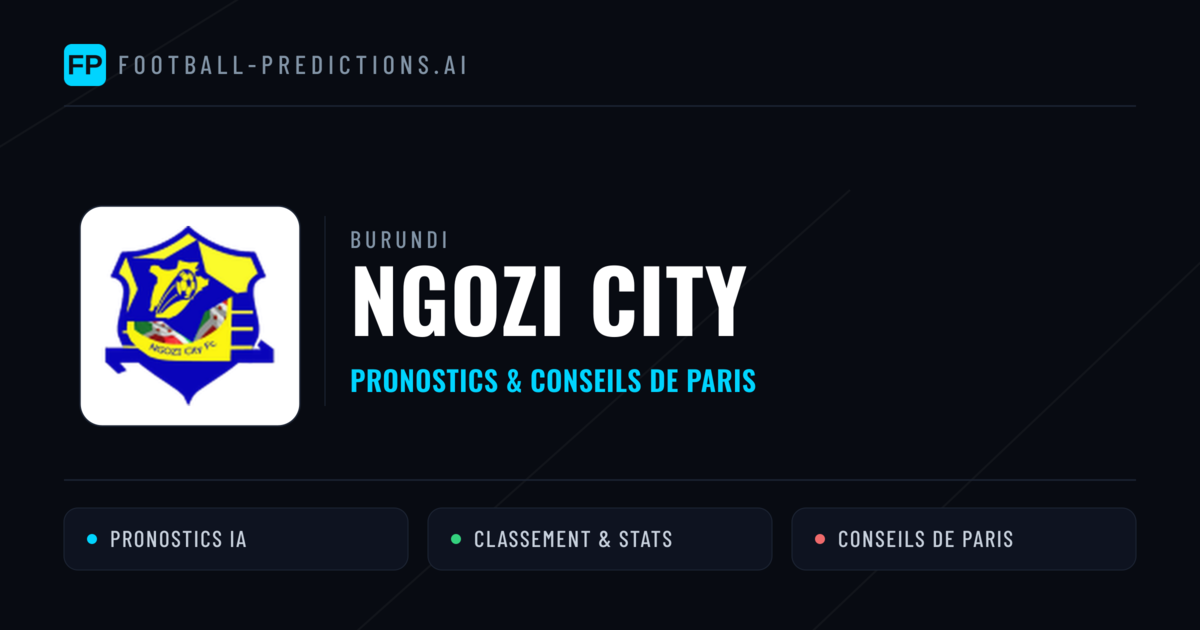 Ngozi City Pronostics & Statistiques