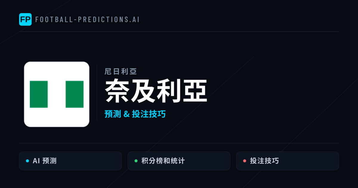 奈及利亞 運彩分析｜足球預測與數據