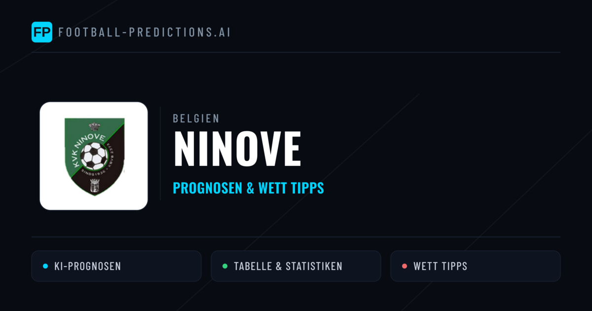 Ninove Prognosen & Statistiken
