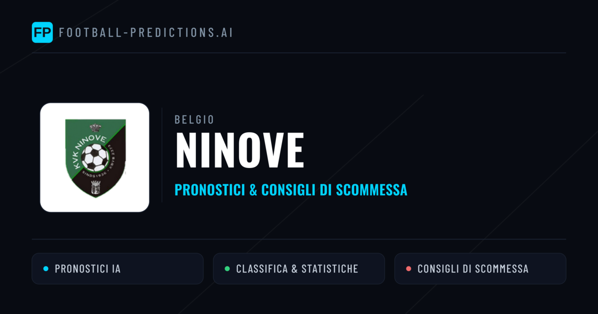 Pronostici e Statistiche Ninove