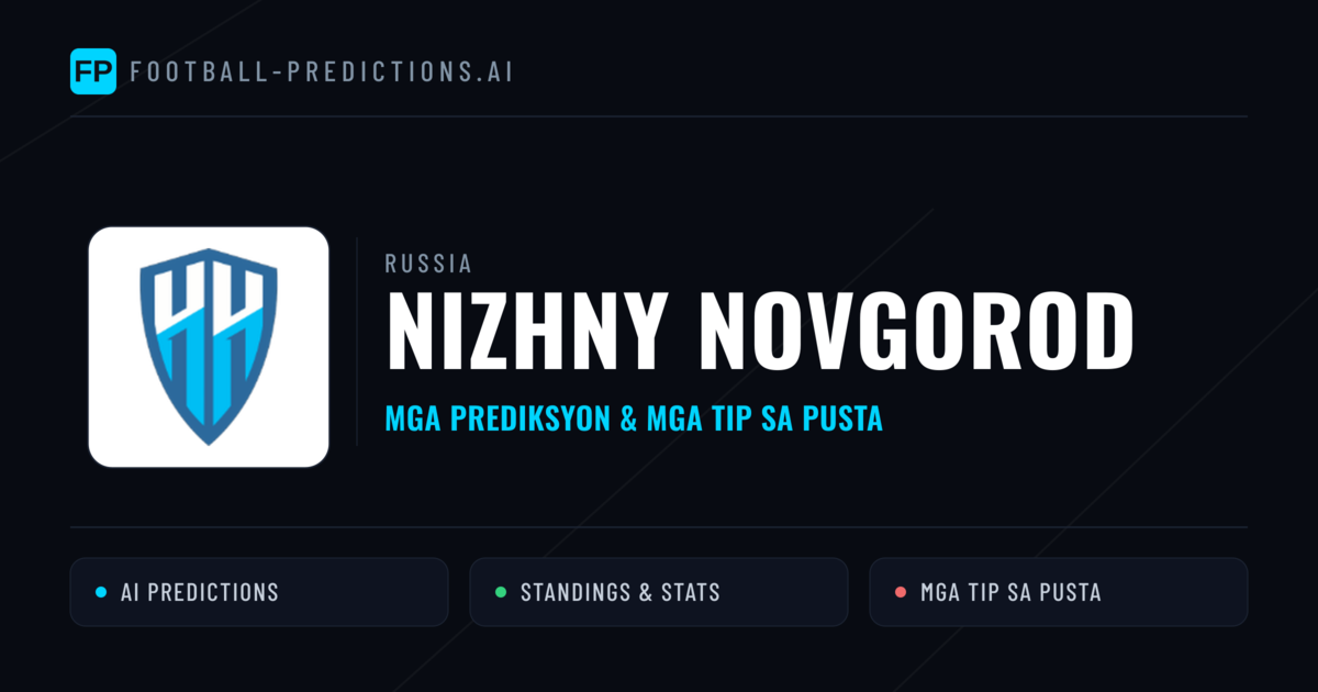 Nizhny Novgorod Predictions & Stats