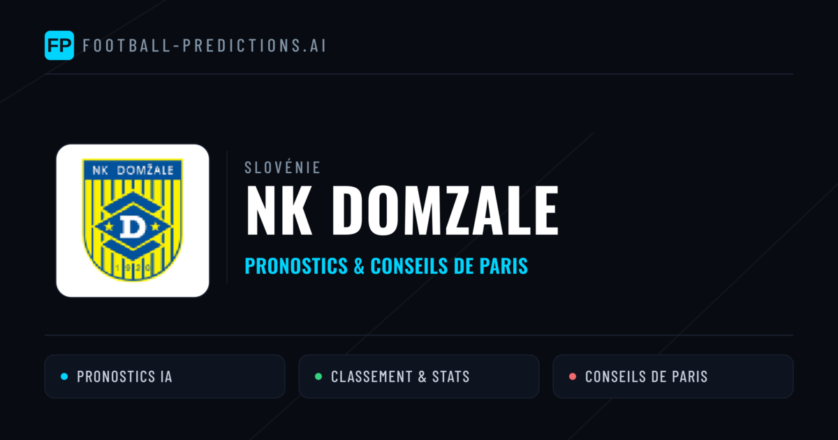 NK Domzale Pronostics & Statistiques
