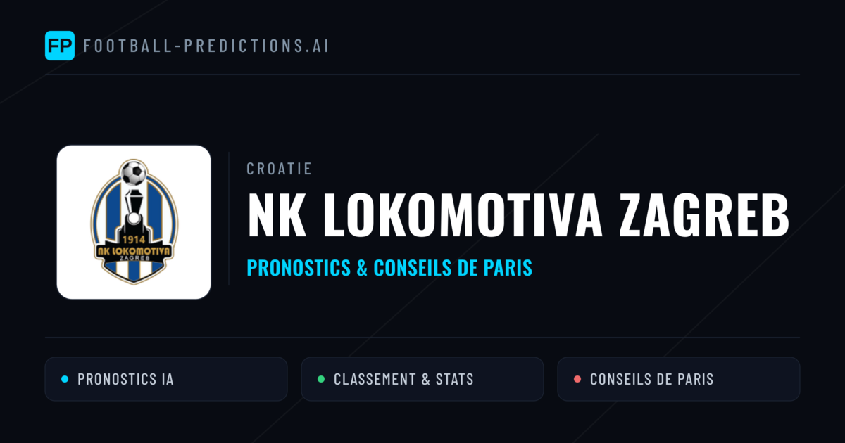 NK Lokomotiva Zagreb Pronostics & Statistiques