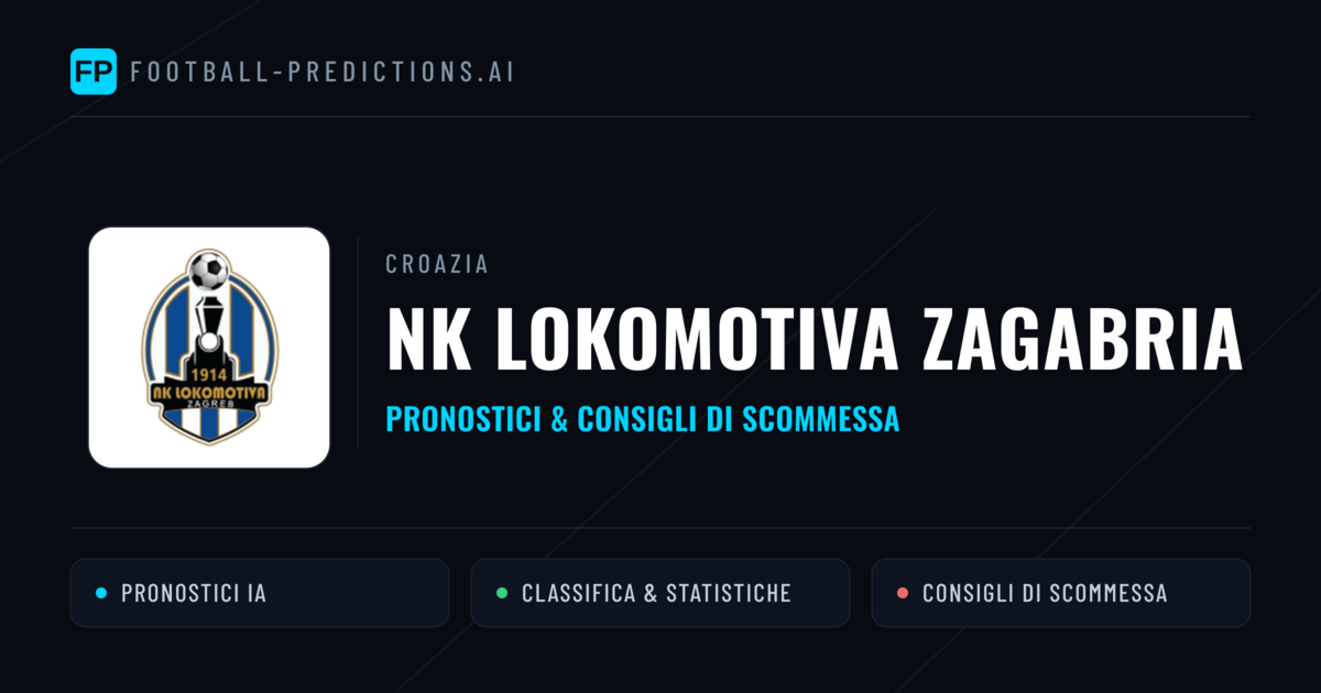 Pronostici e Statistiche NK Lokomotiva Zagabria