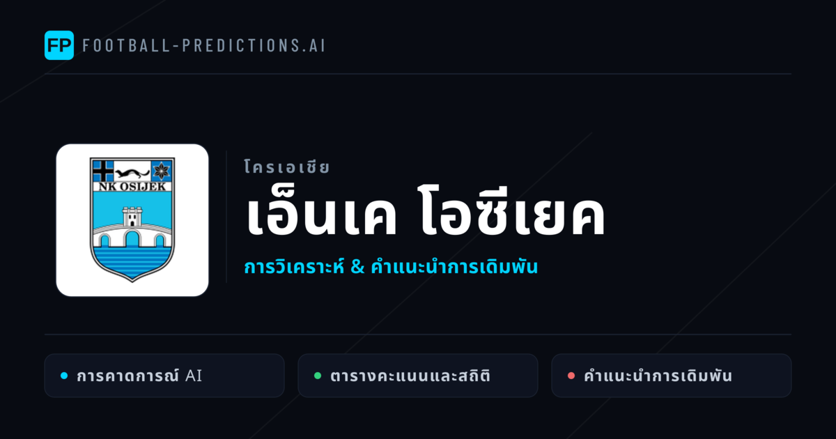 เอ็นเค โอซีเยค การวิเคราะห์และสถิติ