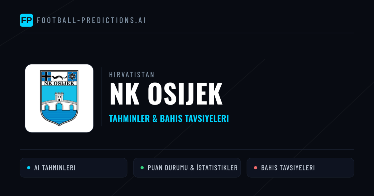 NK Osijek Tahminleri & İstatistikler
