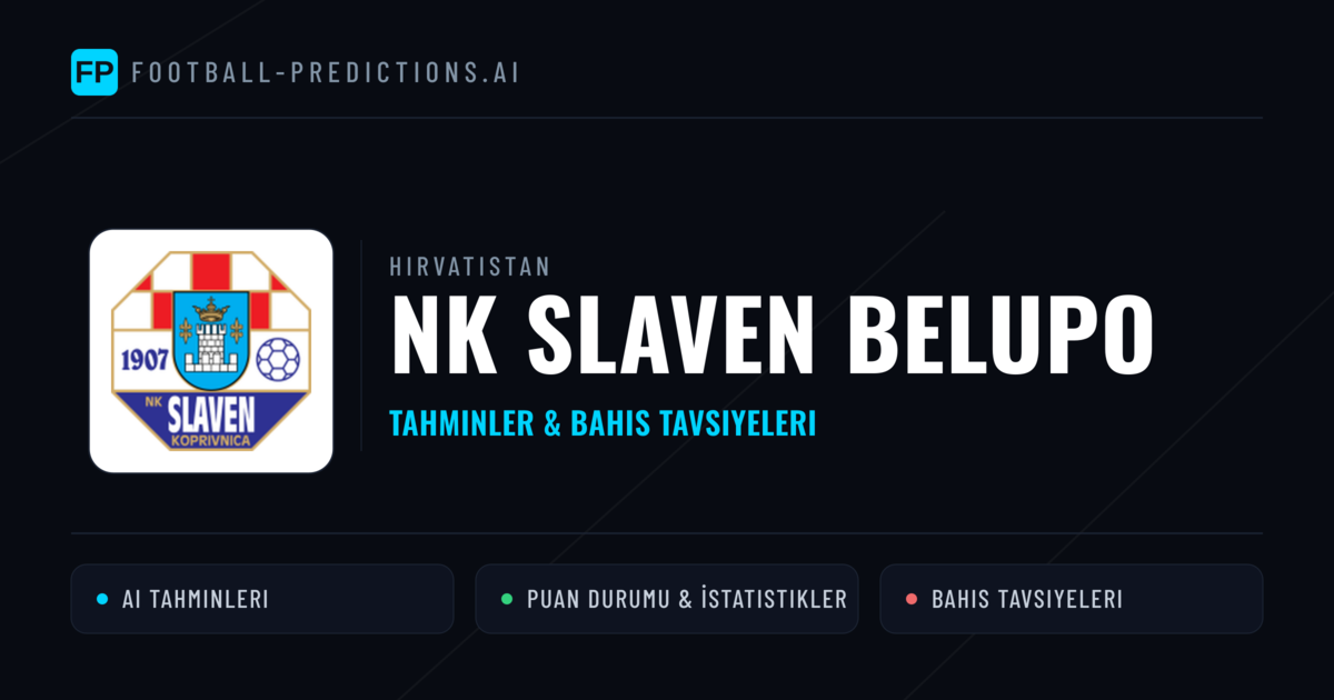 NK Slaven Belupo Tahminleri & İstatistikler