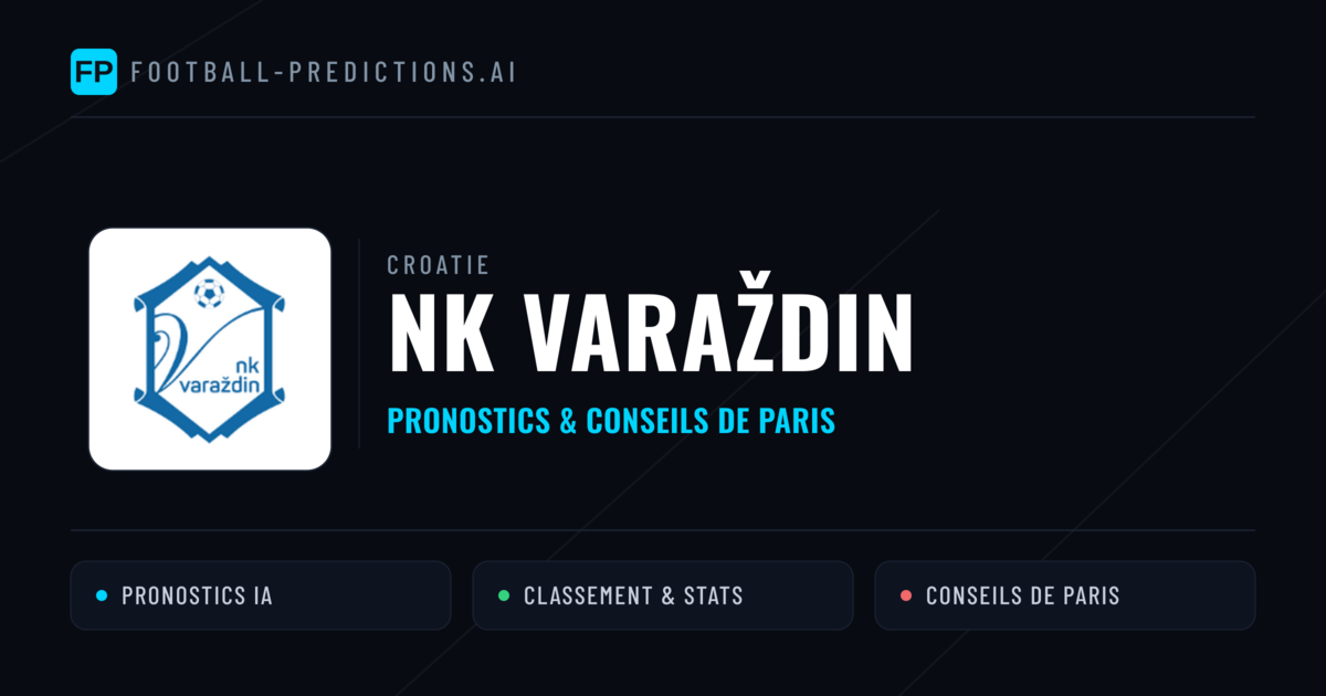 NK Varaždin Pronostics & Statistiques