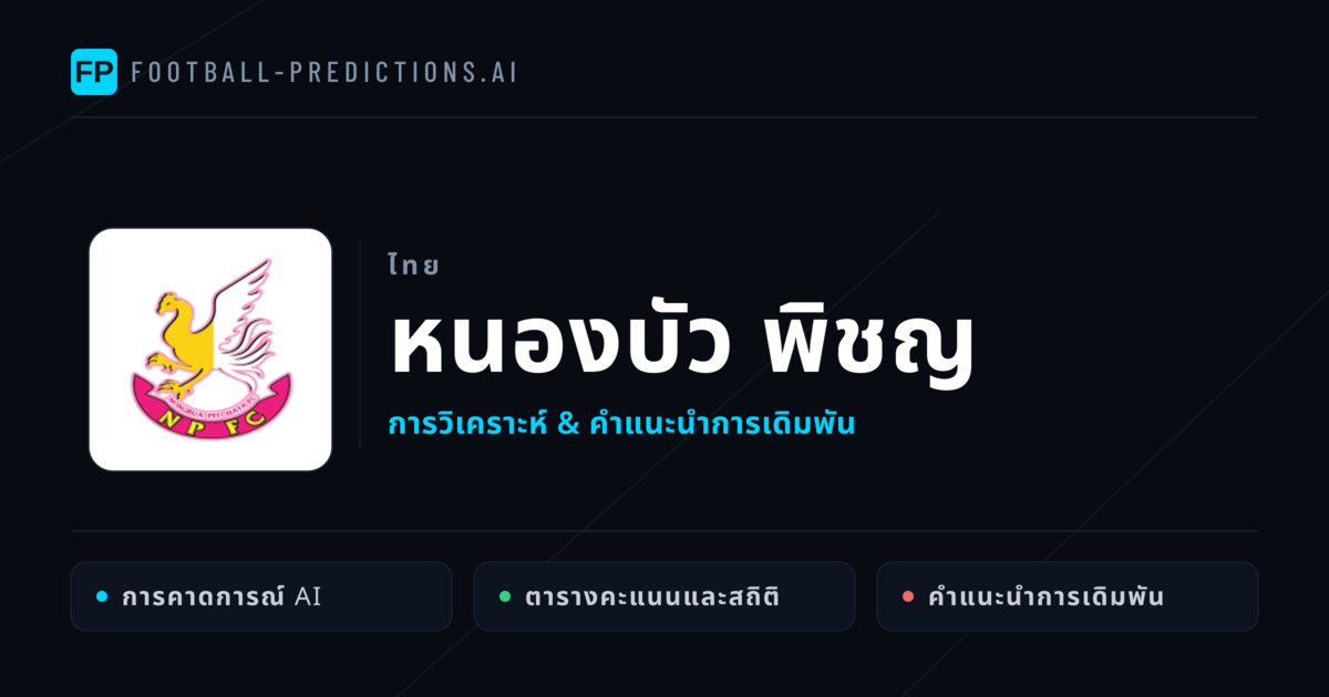 หนองบัว พิชญ การวิเคราะห์และสถิติ