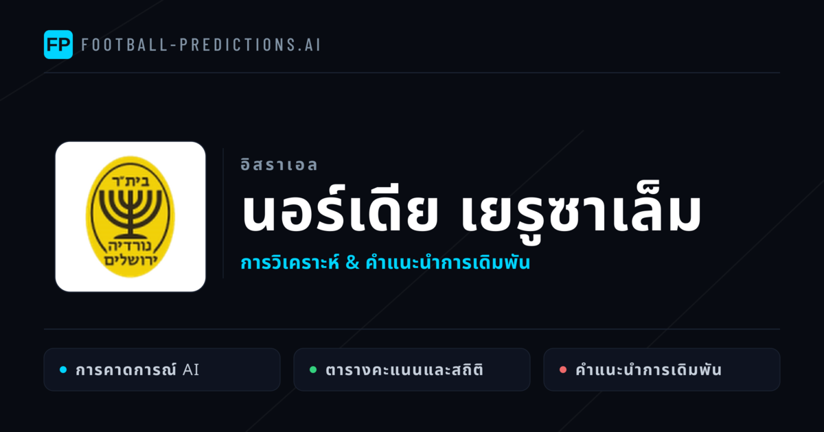 นอร์เดีย เยรูซาเล็ม การวิเคราะห์และสถิติ