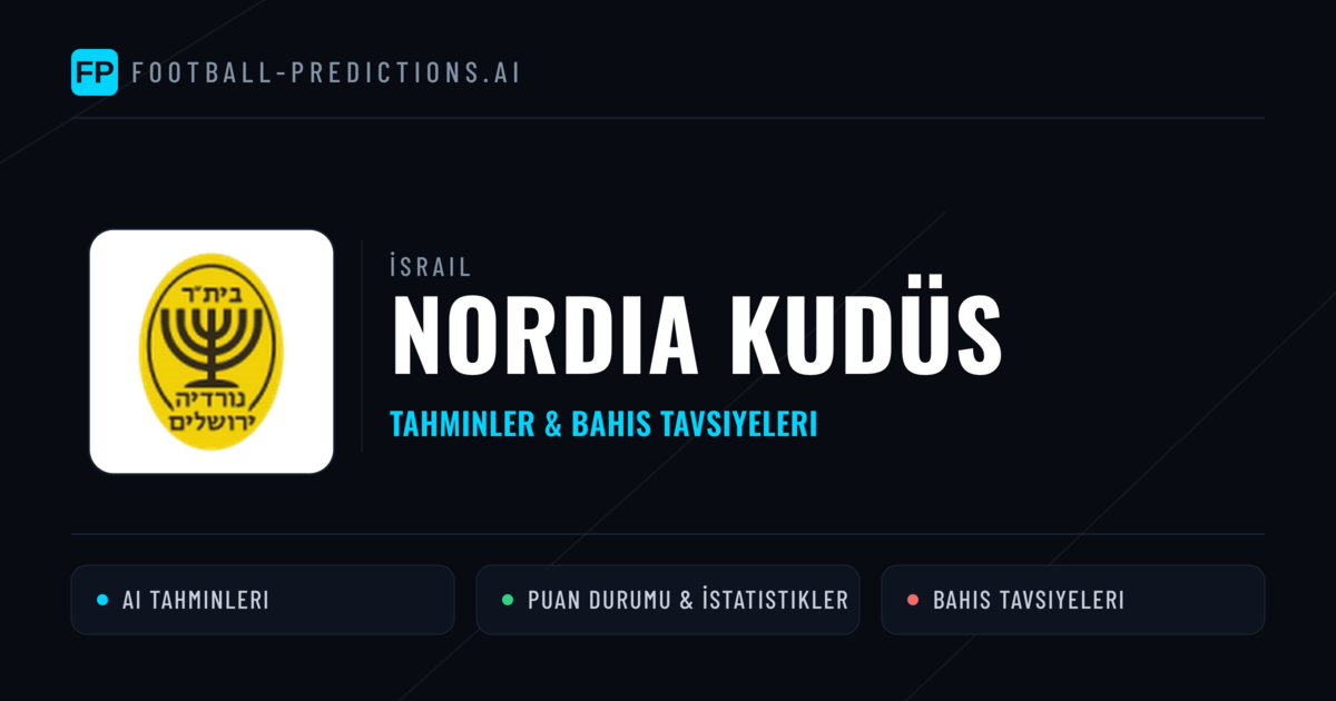 Nordia Kudüs Tahminleri & İstatistikler