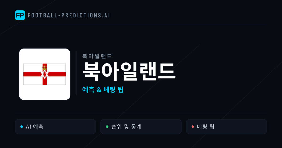 북아일랜드 축구 예측 & 통계