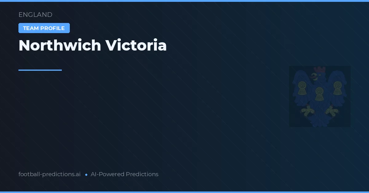 Northwich Victoria Pronostics & Statistiques