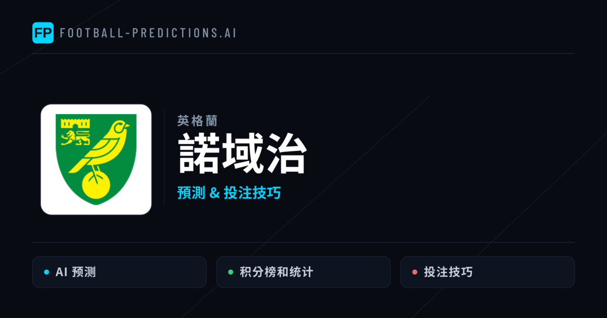 諾域治 運彩分析|足球預測與數據