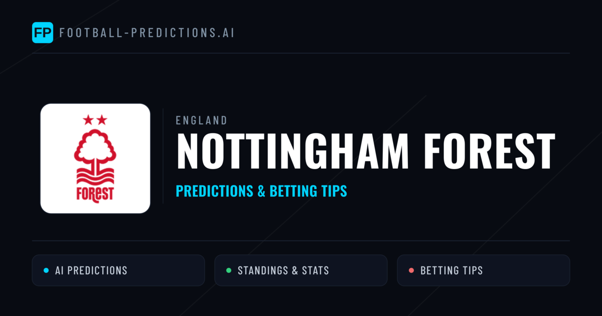 Nottingham Forest Predictions & Stats