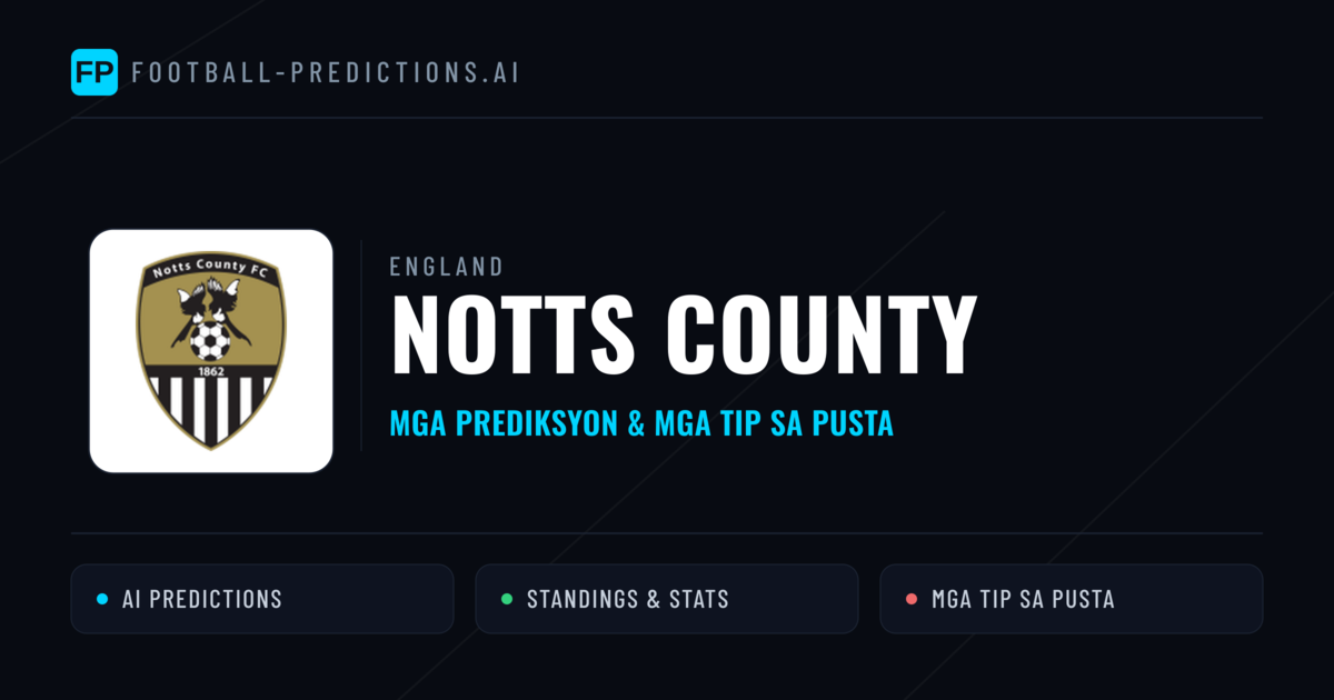 Notts County Predictions & Stats