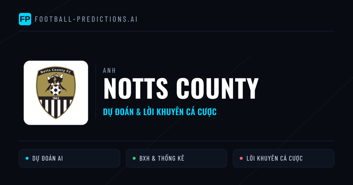 Notts County Dự đoán & Thống kê