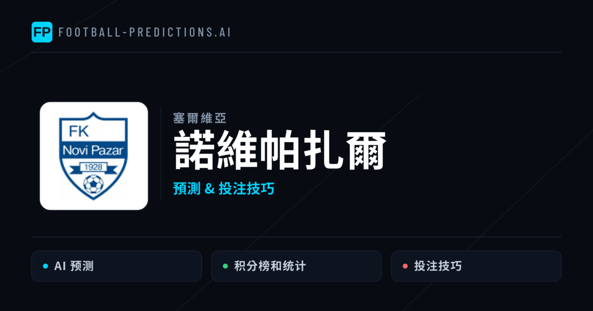 諾維帕扎爾 運彩分析|足球預測與數據