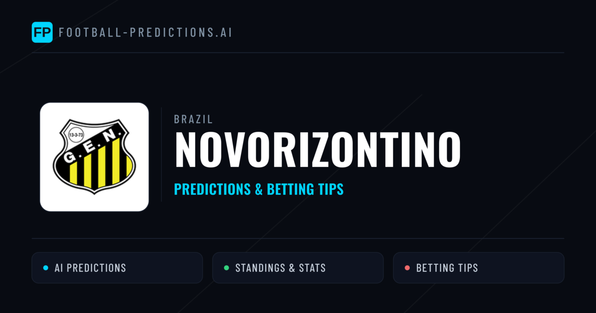 Novorizontino Predictions & Stats