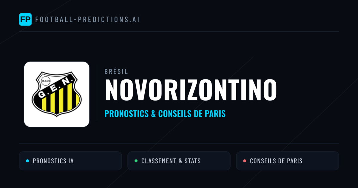 Novorizontino Pronostics & Statistiques
