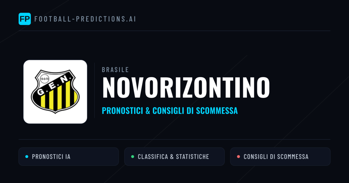 Pronostici e Statistiche Novorizontino
