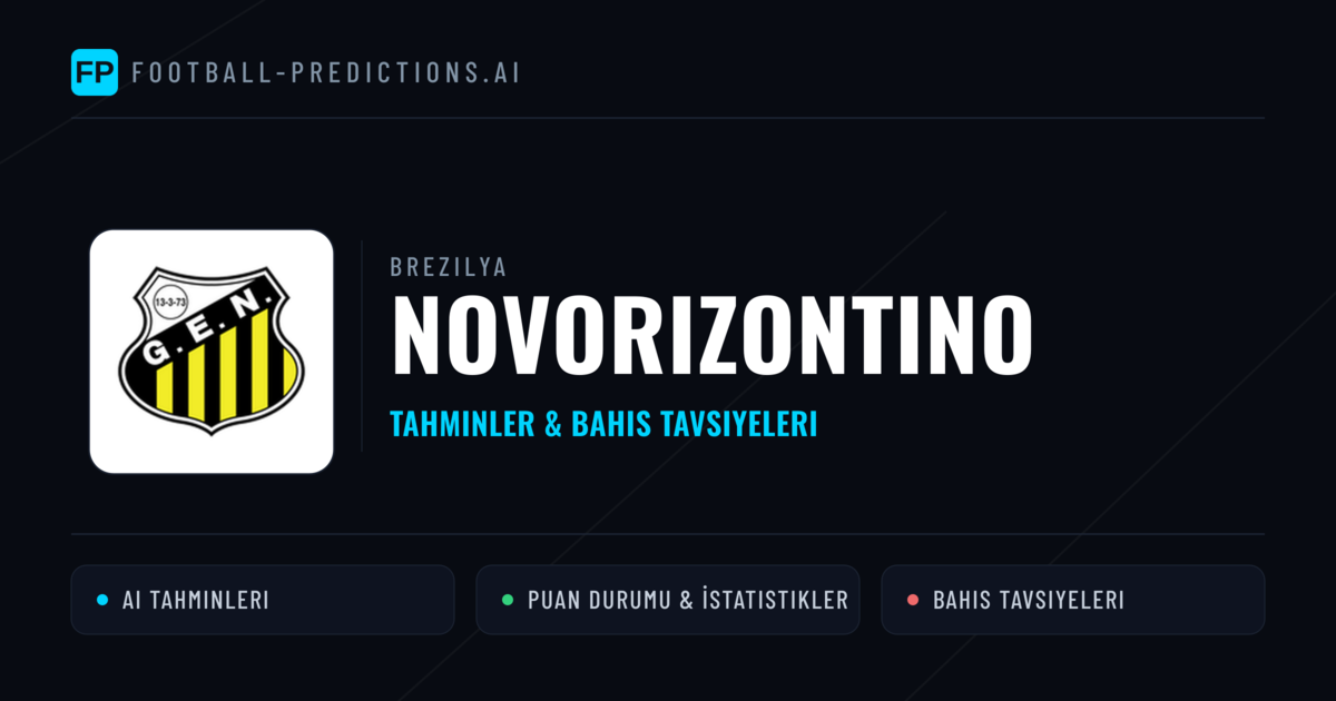 Novorizontino Tahminleri & İstatistikler