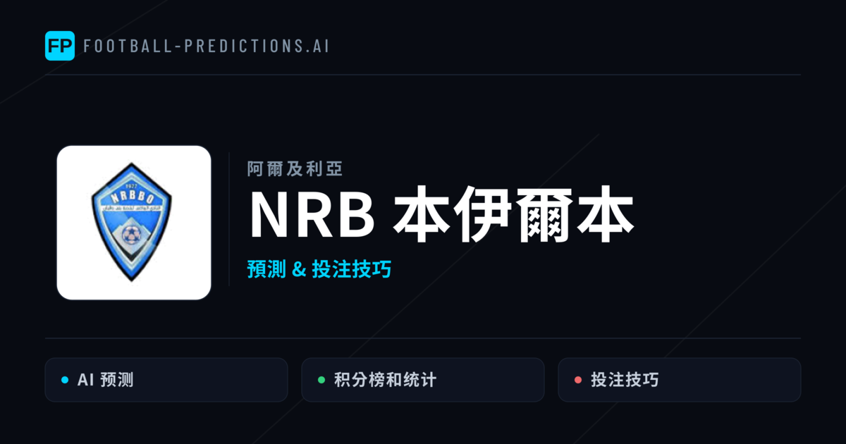 NRB 本伊爾本 運彩分析|足球預測與數據