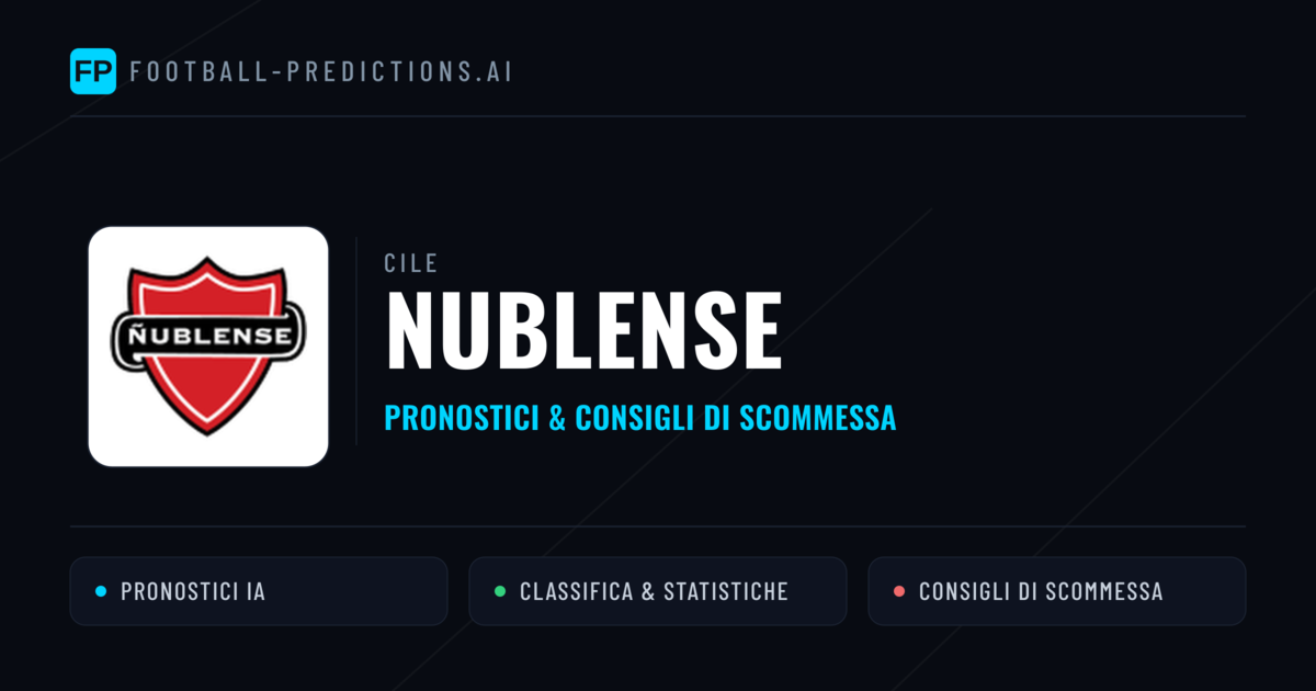 Pronostici e Statistiche Nublense