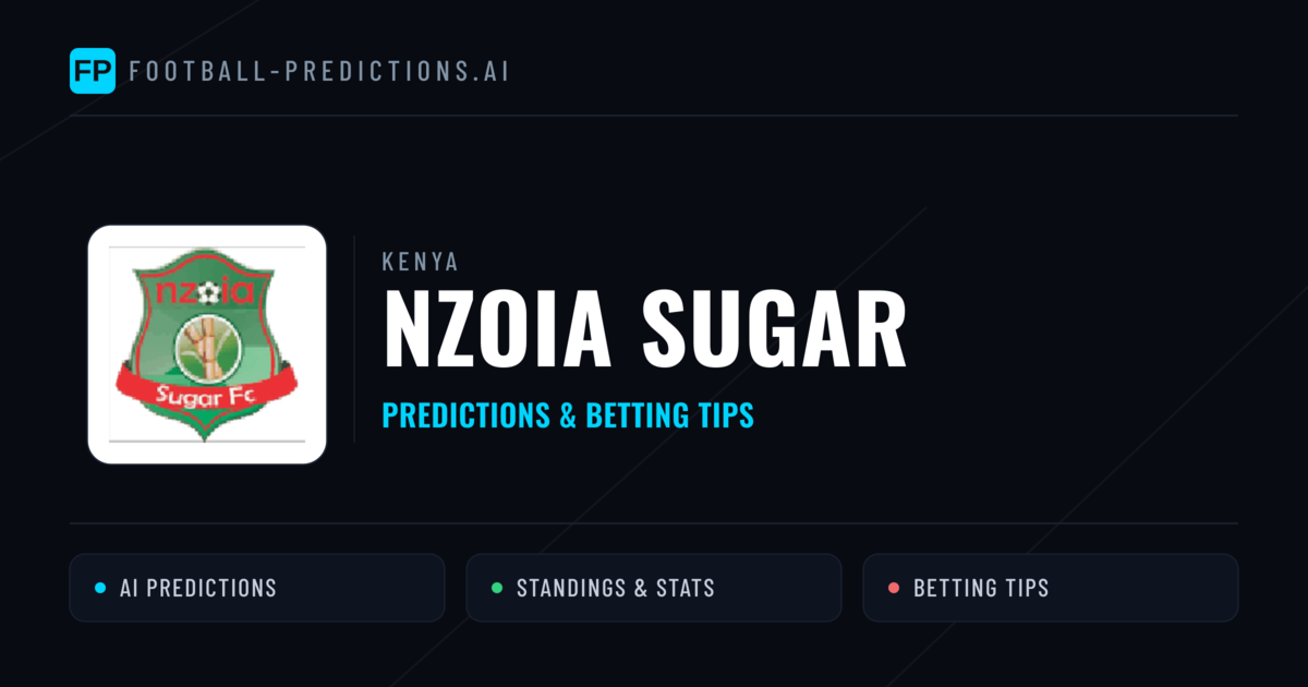 Nzoia Sugar Predictions & Stats