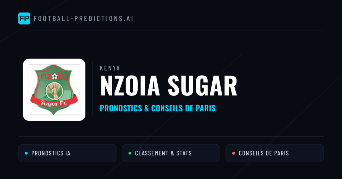 Nzoia Sugar Pronostics & Statistiques