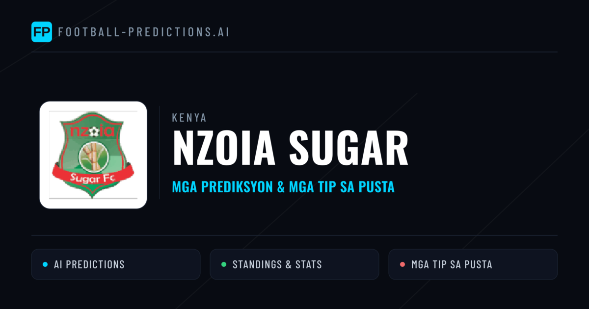 Nzoia Sugar Predictions & Stats